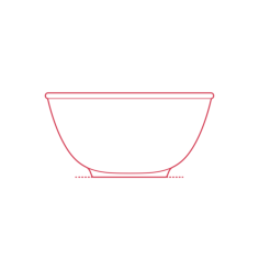 Objects Bowls Ikea Vardagen Bowl 4.75 Inch Outline Svg Vector, Free Vectors File